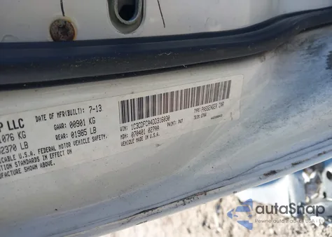 2013 Dodge Dart Limited from USA, damaged, VIN 1C3CDFCA4DD316030